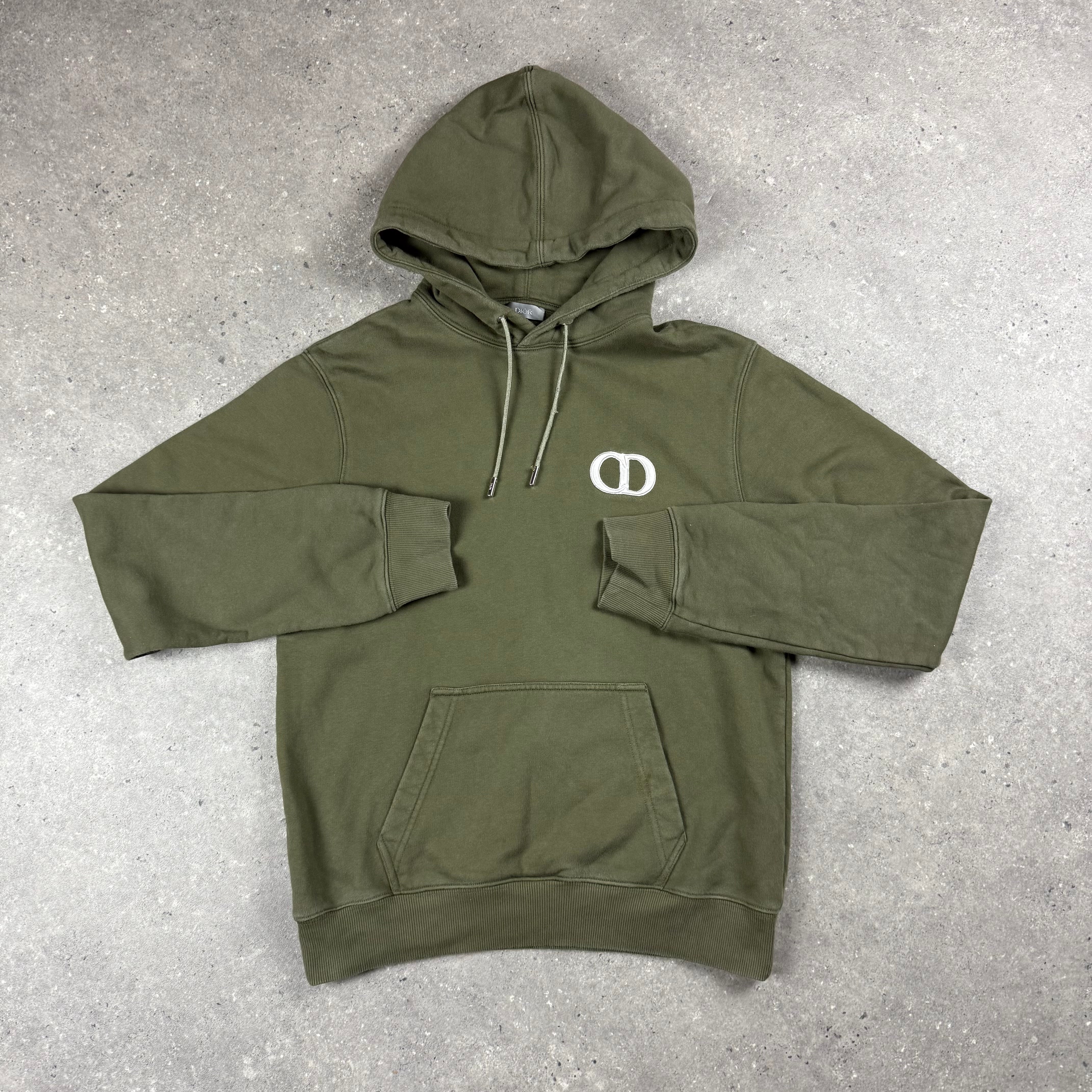 DIOR CD ICON HOODIE KHAKI - M (FITS S/M)