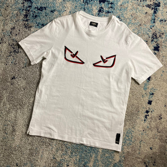 FENDI BUG EYE TEE - WHITE (FITS S)