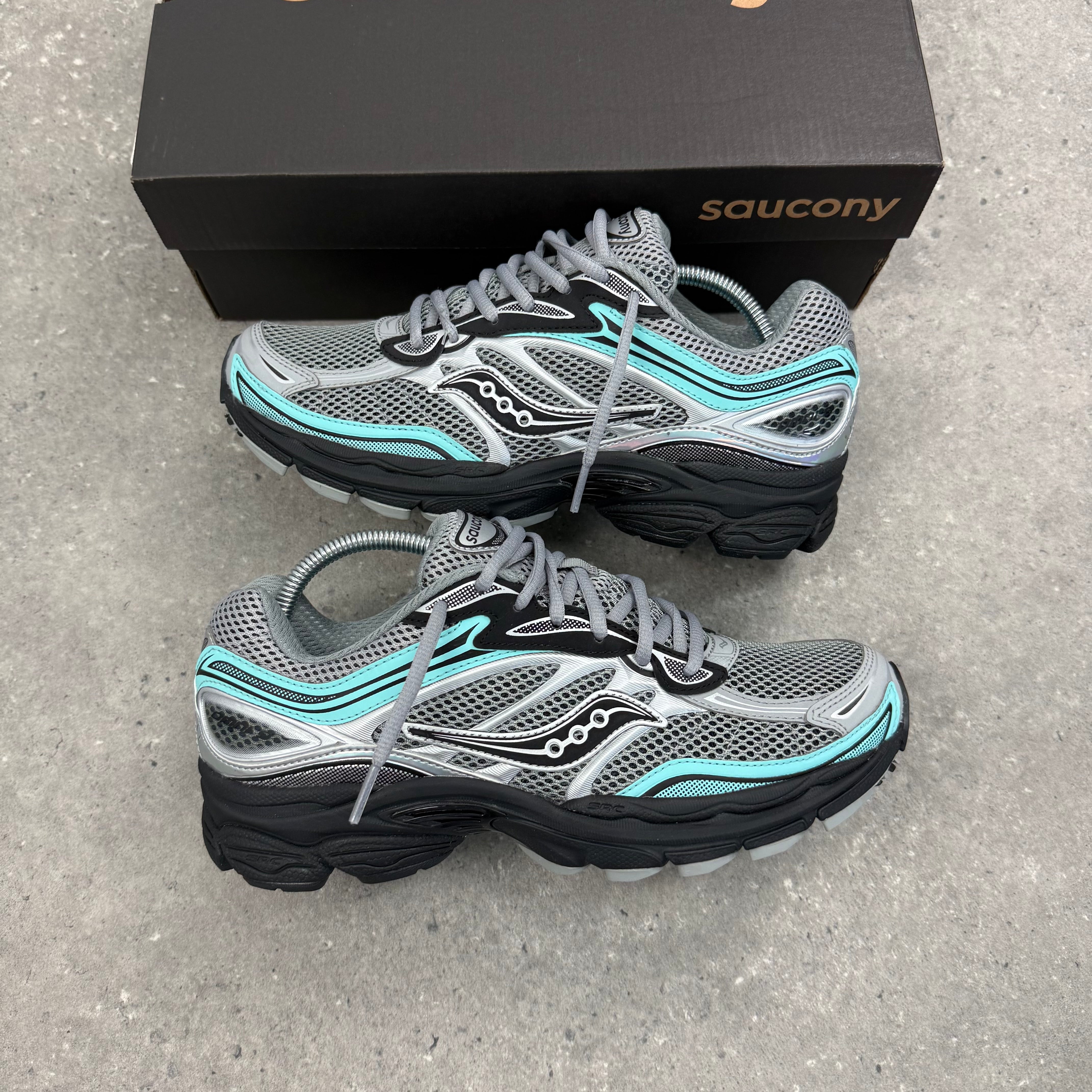 SAUCONY OMNI PRO GRID 9 - FOSSIL / SPLASH