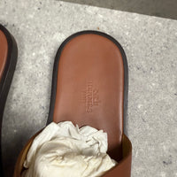 HERMES SANDALS BROWN - (EU39.5 / UK5.5)