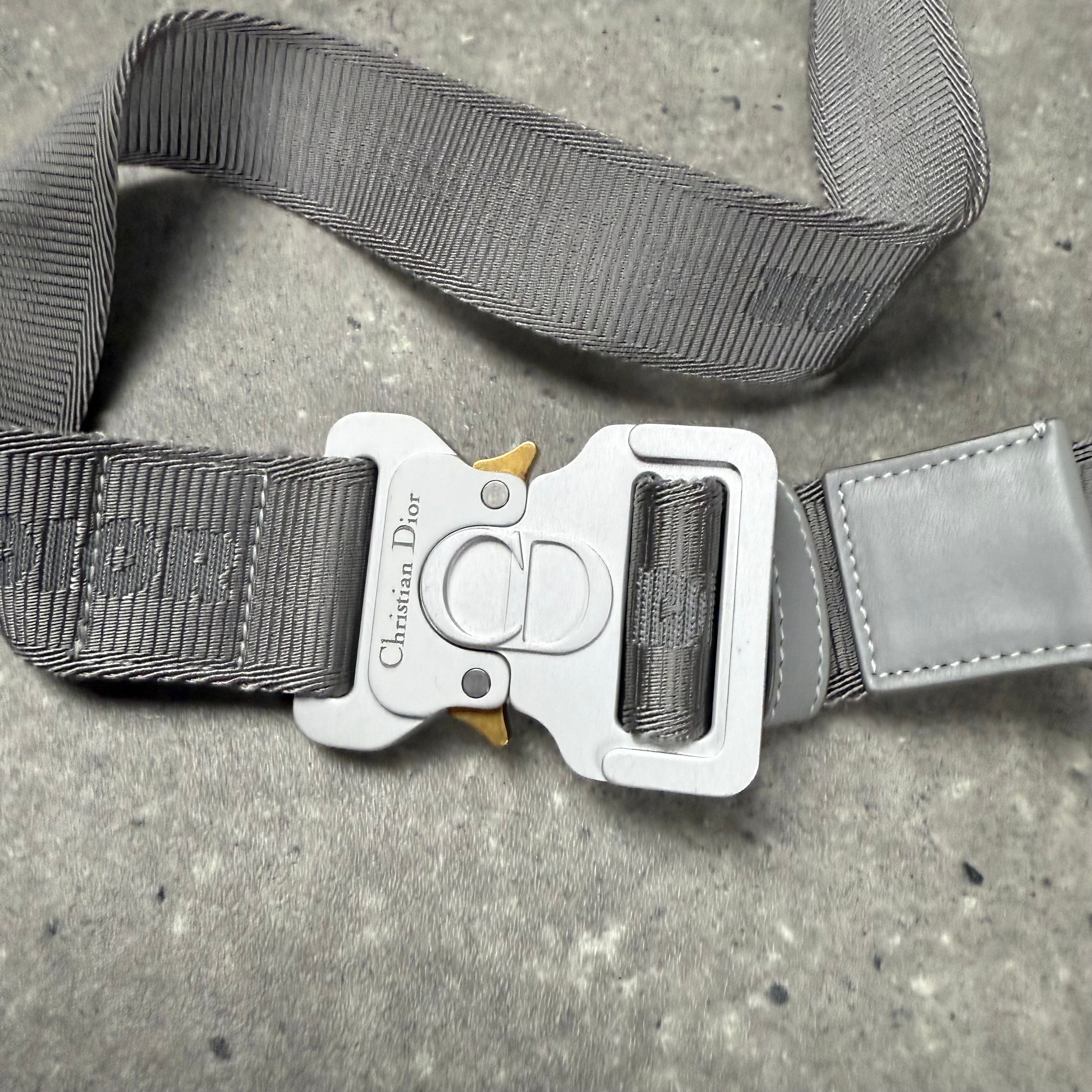DIOR GREY CD DIAMOND MESSENGER BAG