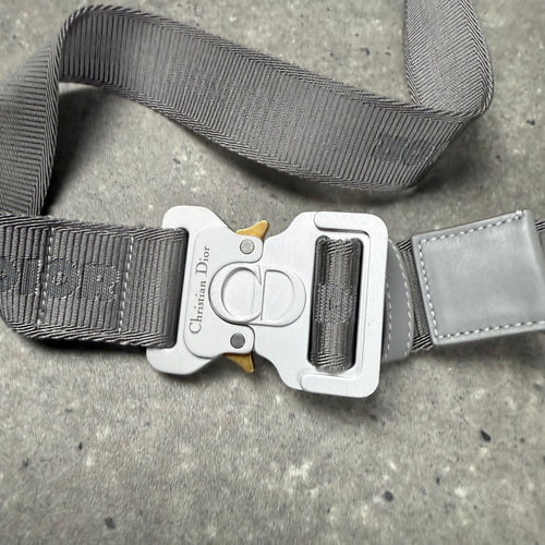 DIOR GREY CD DIAMOND MESSENGER BAG