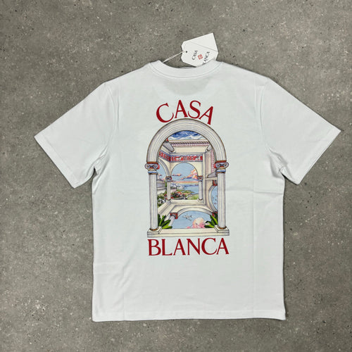 CASABLANCA T-SHIRT - LE PASSAGE - WHITE