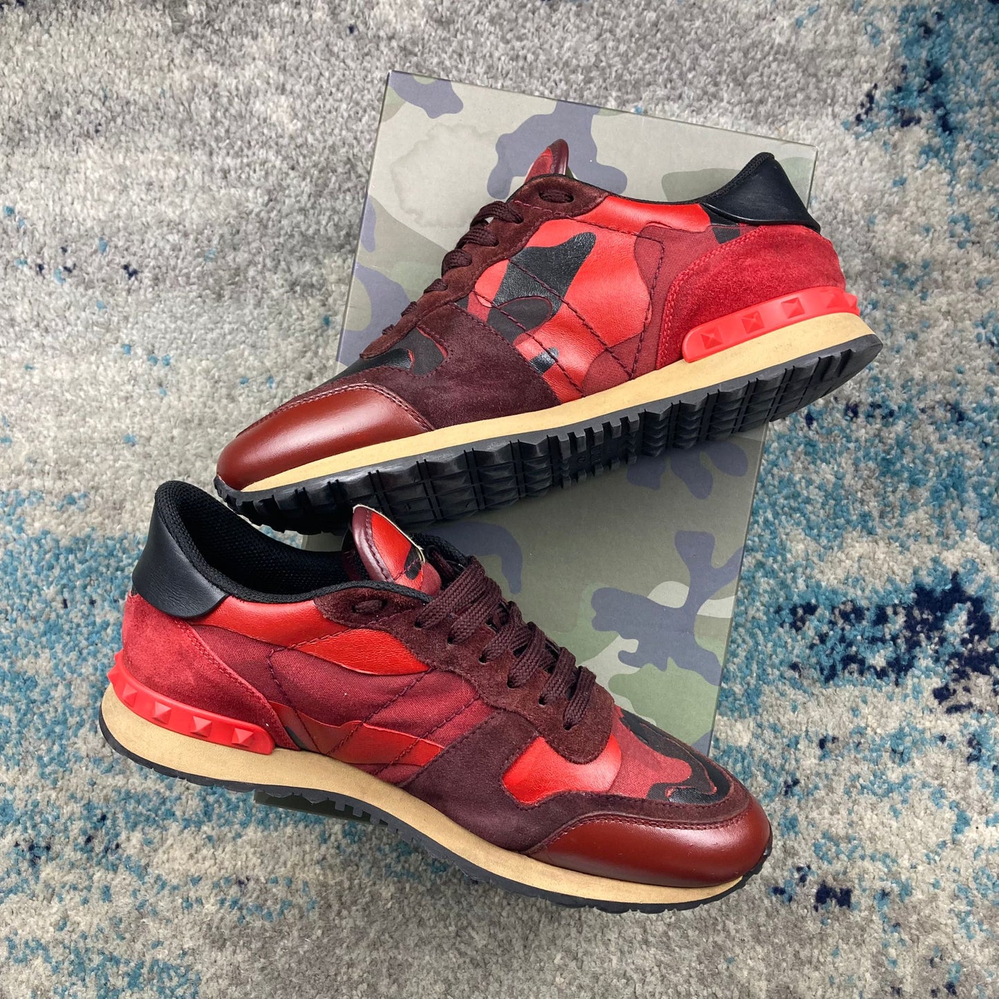 VALENTINO ROCKRUNNERS RED/BLACK (FITS 7/8)