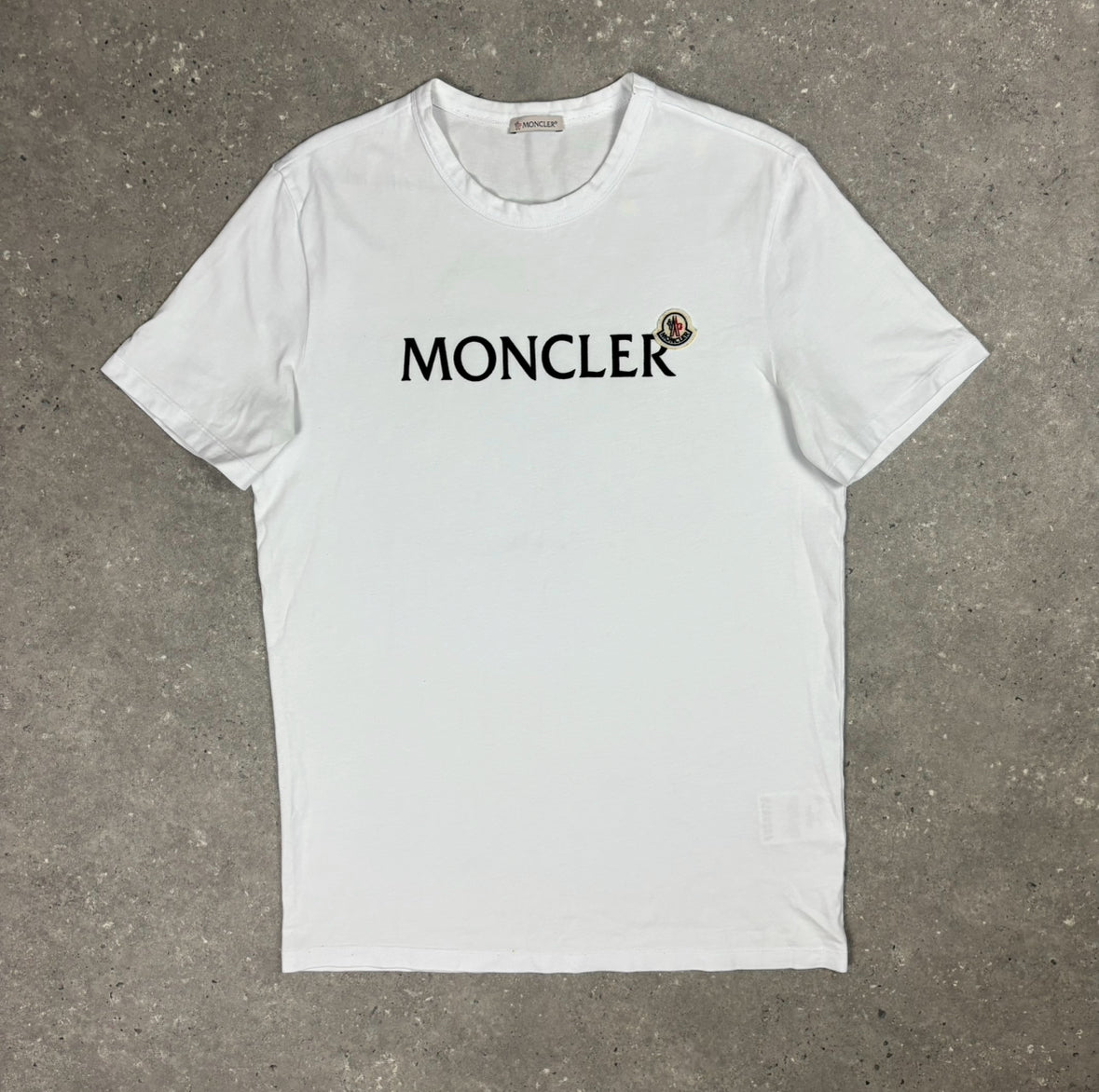 MONCLER T-SHIRT WHITE - (M)