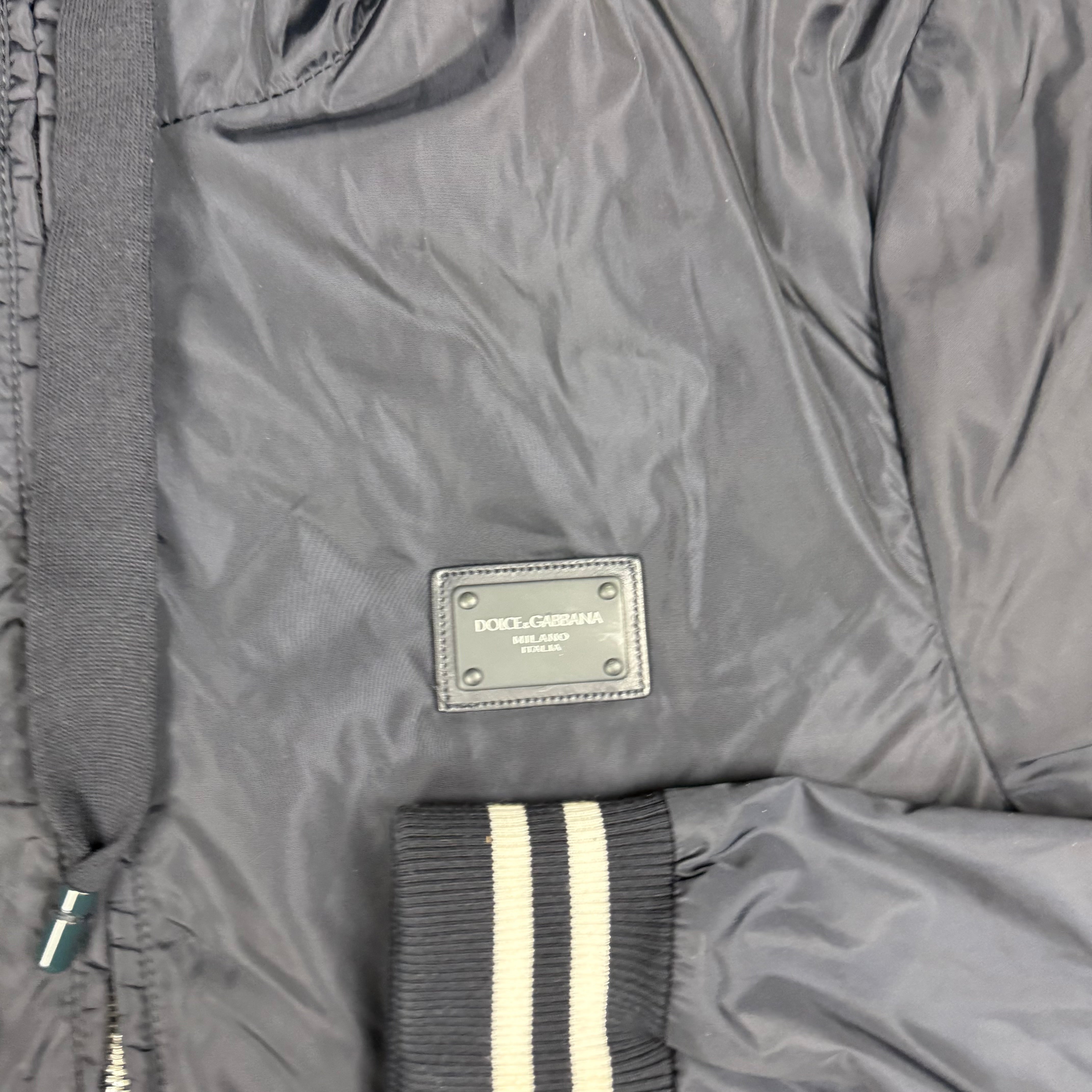 DOLCE & GABBANA NAVY JACKET - (46 / S)