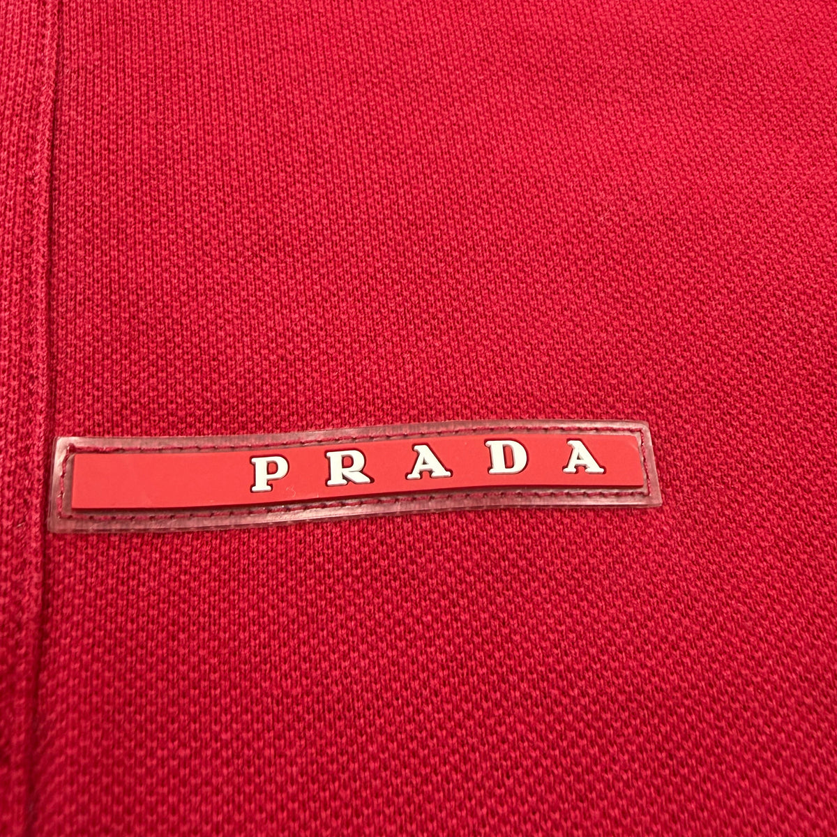 PRADA POLO T-SHIRT RED - (M)