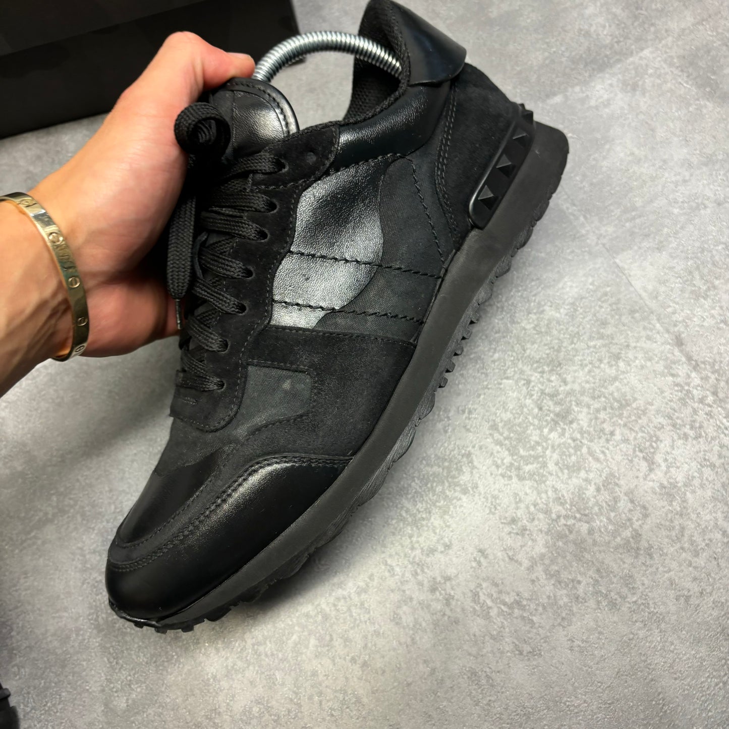 VALENTINO ROCKRUNNERS BLACK (FITS 7/8)