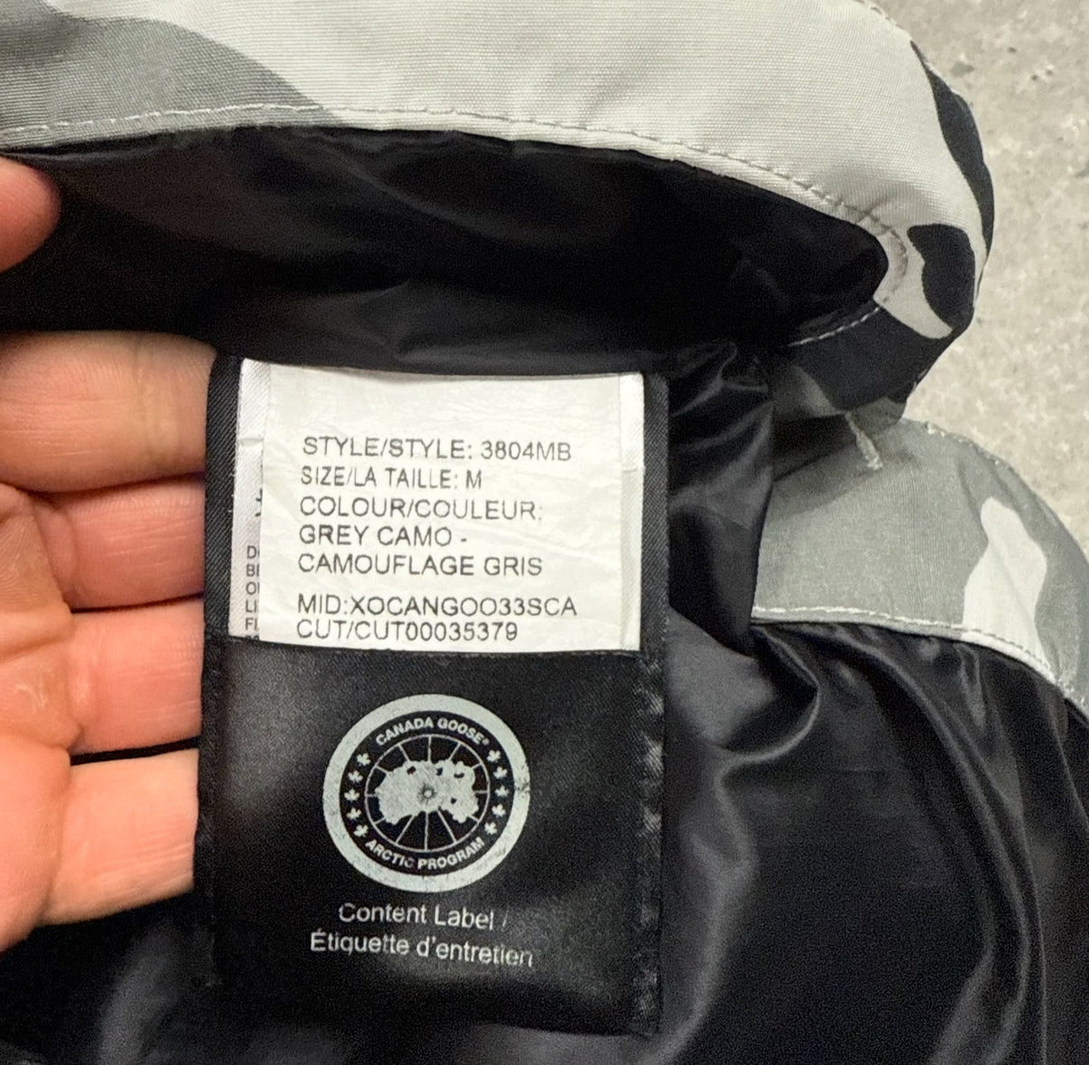 CANADA GOOSE MACMILAN PARKA ARCTIC CAMO - (M)