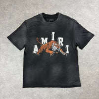 AMIRI VINTAGE TIGER T-SHIRT - BLACK