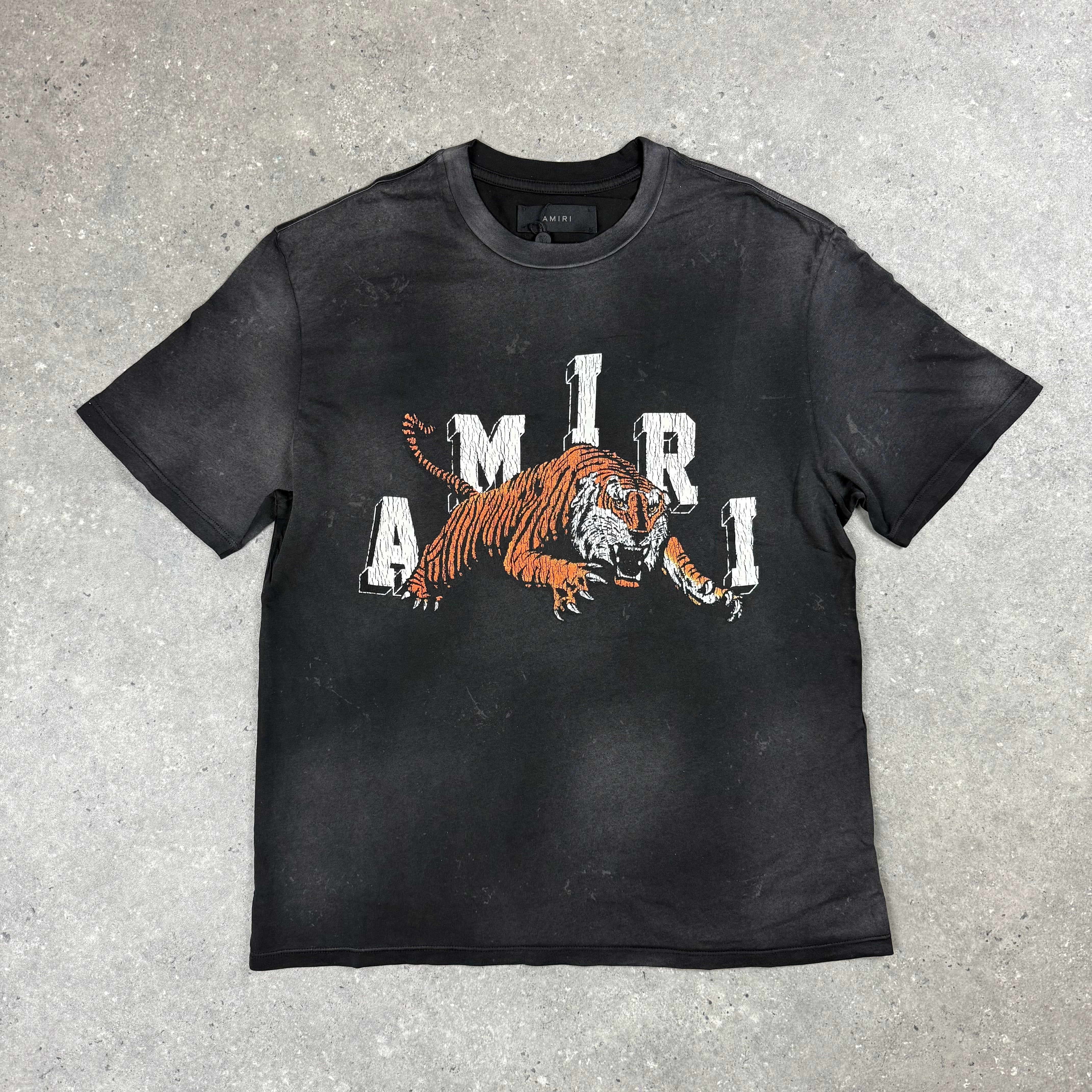 AMIRI VINTAGE TIGER T-SHIRT - BLACK