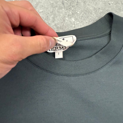 HERMES T-SHIRT DARK GREY - (S)