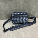 DIOR DIAMOND MESSENGER BAG - NAVY