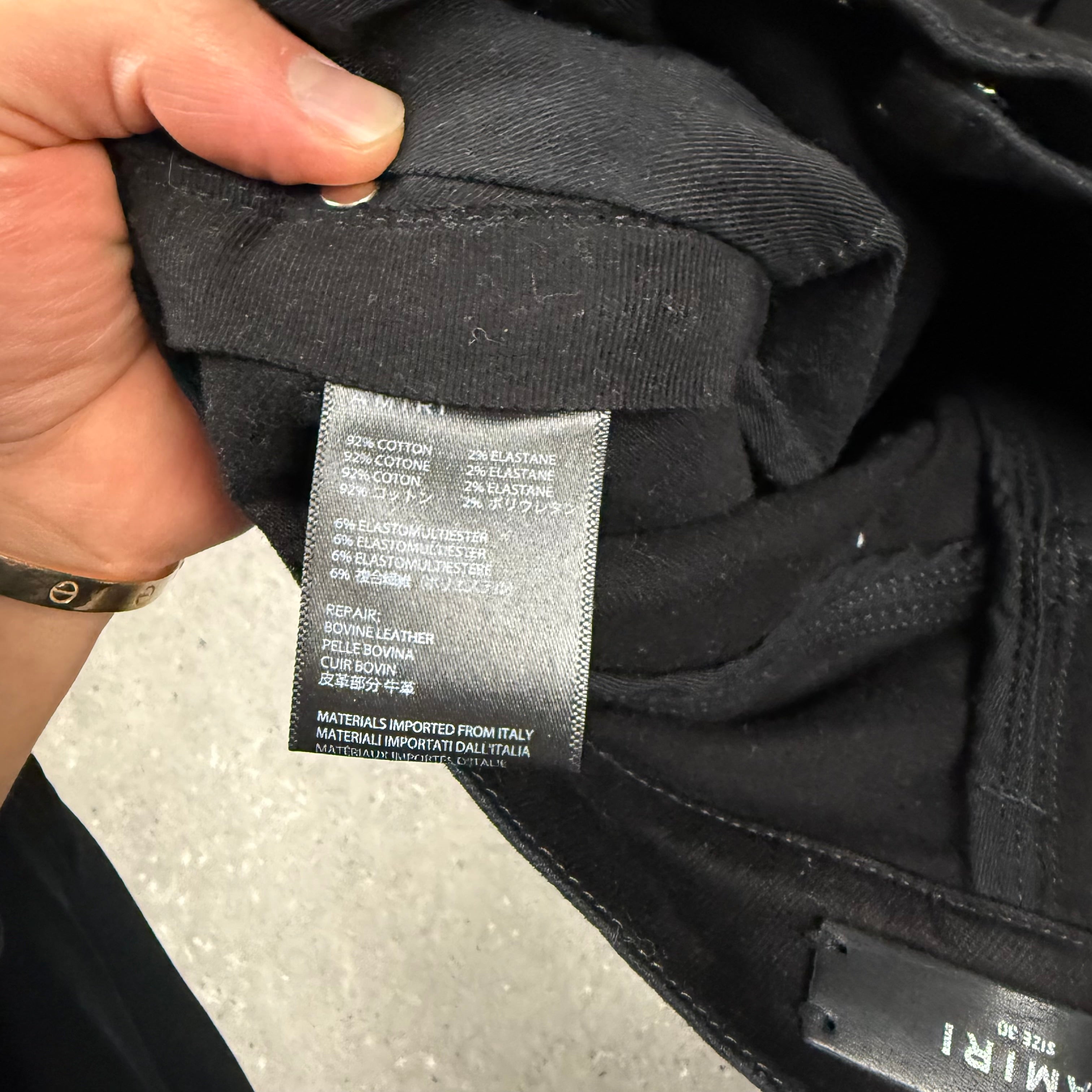 AMIRI SKINNY JEANS BLACK - (30")