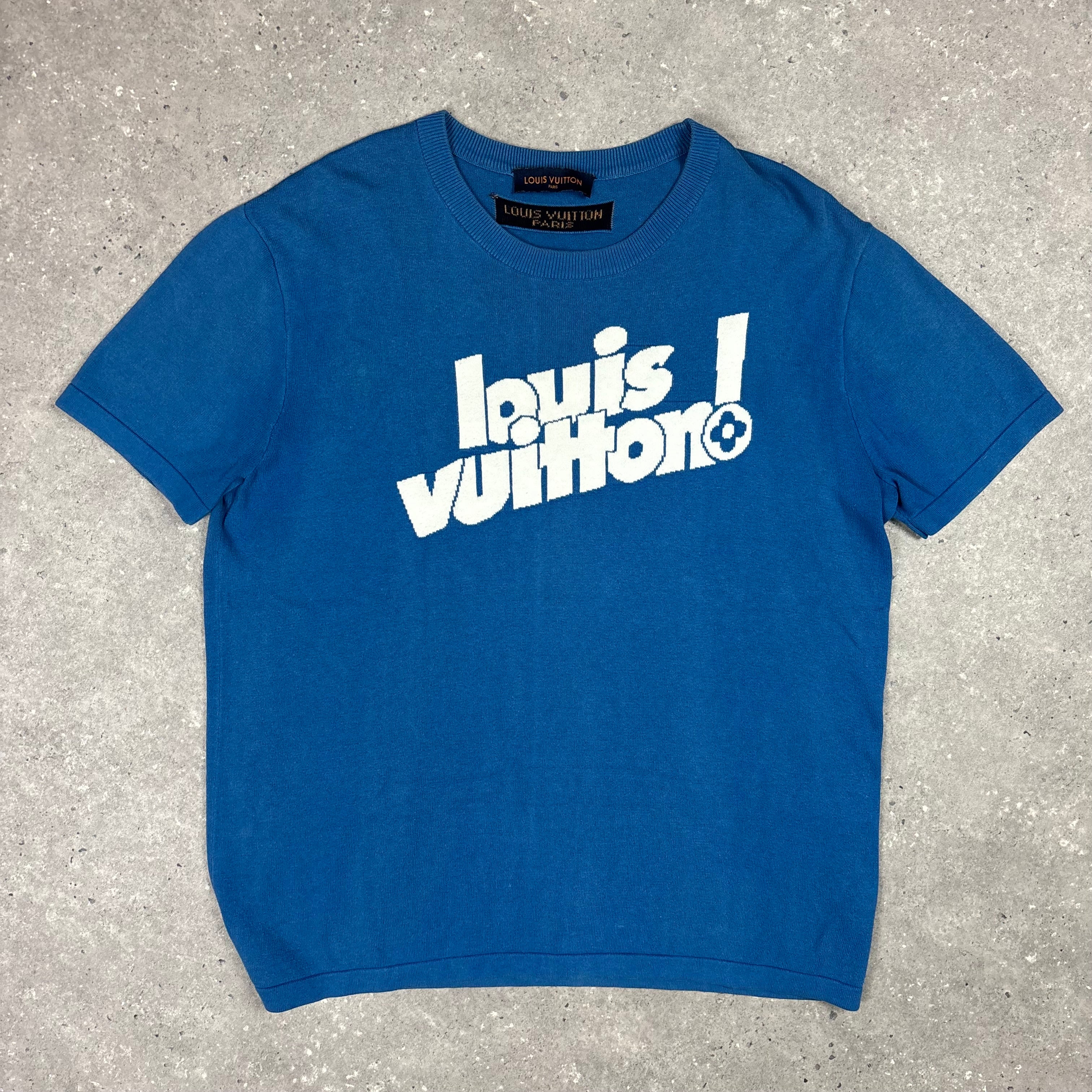 LOUIS VUITTON BLUE T-SHIRT - (L)