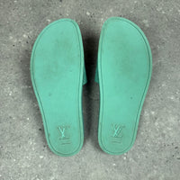 LOUIS VUITTON SLIDERS MINT GREEN - EU41 (FITS UK 8)
