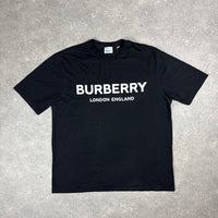 BURBERRY LOGO T-SHIRT BLACK - (M)