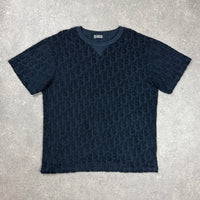 DIOR TOWEL T-SHIRT NAVY - (M)