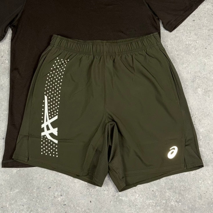 ASICS ICON 7” SHORTS BROWN STONE