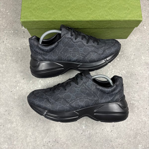GUCCI RHYTON TRAINERS BLACK - (EU43 / UK9)