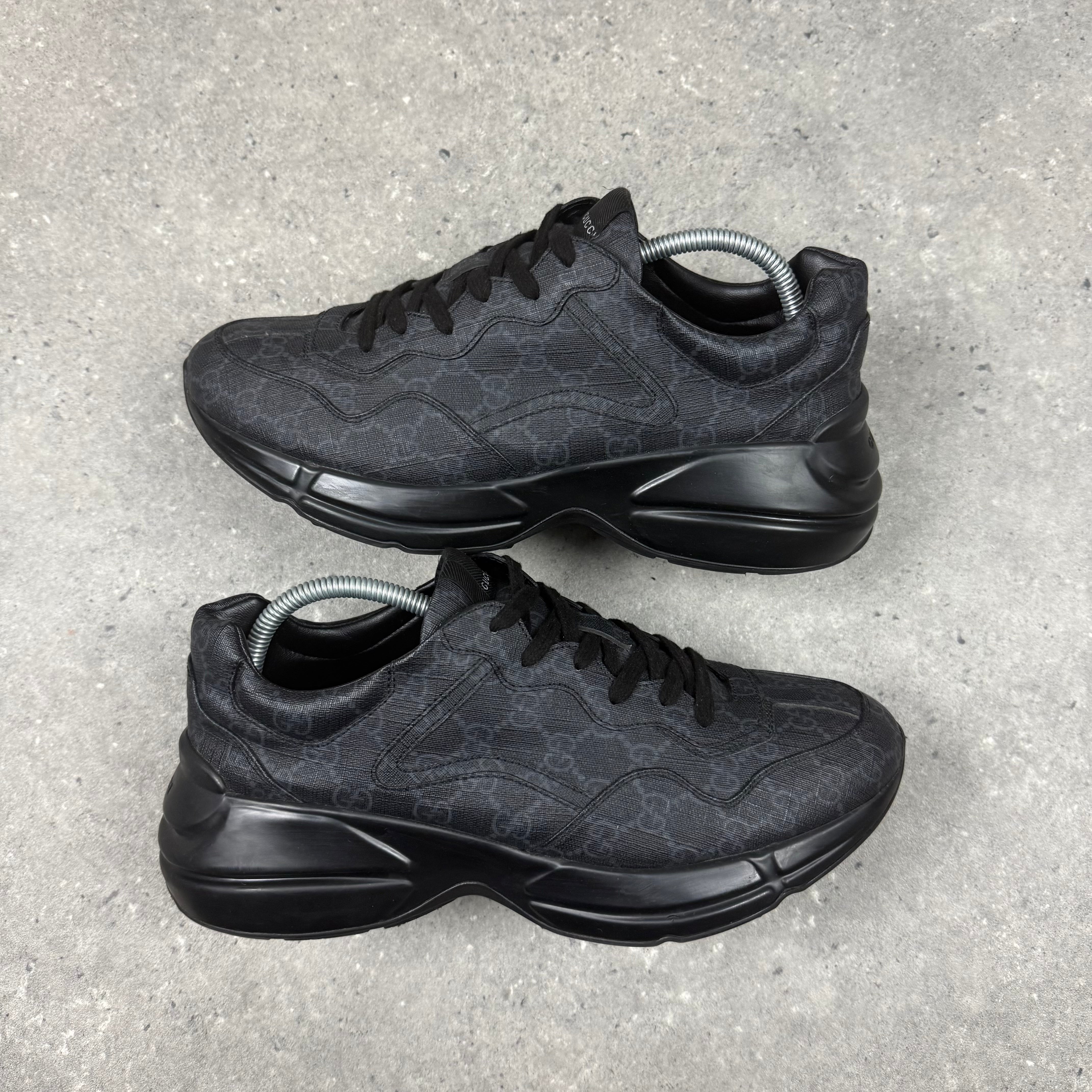 GUCCI RHYTON TRAINERS BLACK - (EU43 / UK9)