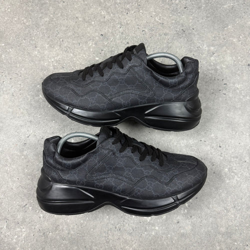 GUCCI RHYTON TRAINERS BLACK - (EU43 / UK9)
