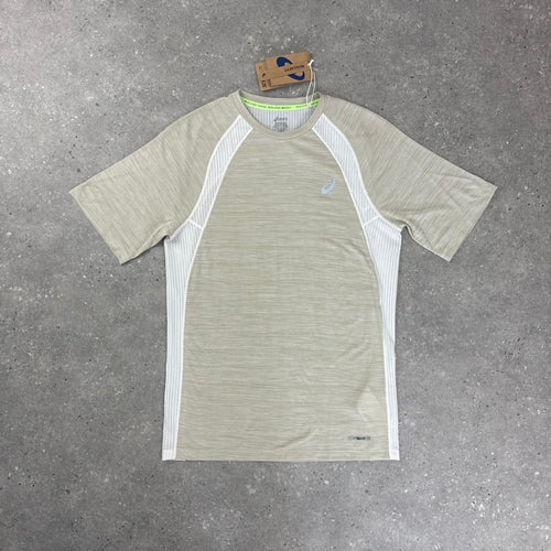 ASICS ROAD T-SHIRT - BEIGE / CREAM