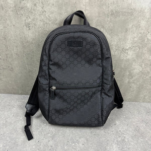 GUCCI BLACK GG NYLON BACKPACK