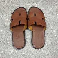 HERMES SANDALS BROWN - (EU40.5 / UK6.5)
