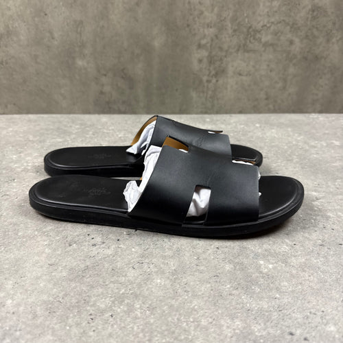 HERMES IZMIR SANDALS BLACK  - (EU43 / UK9)