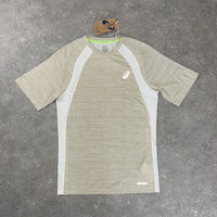 ASICS ROAD T-SHIRT - BEIGE / CREAM
