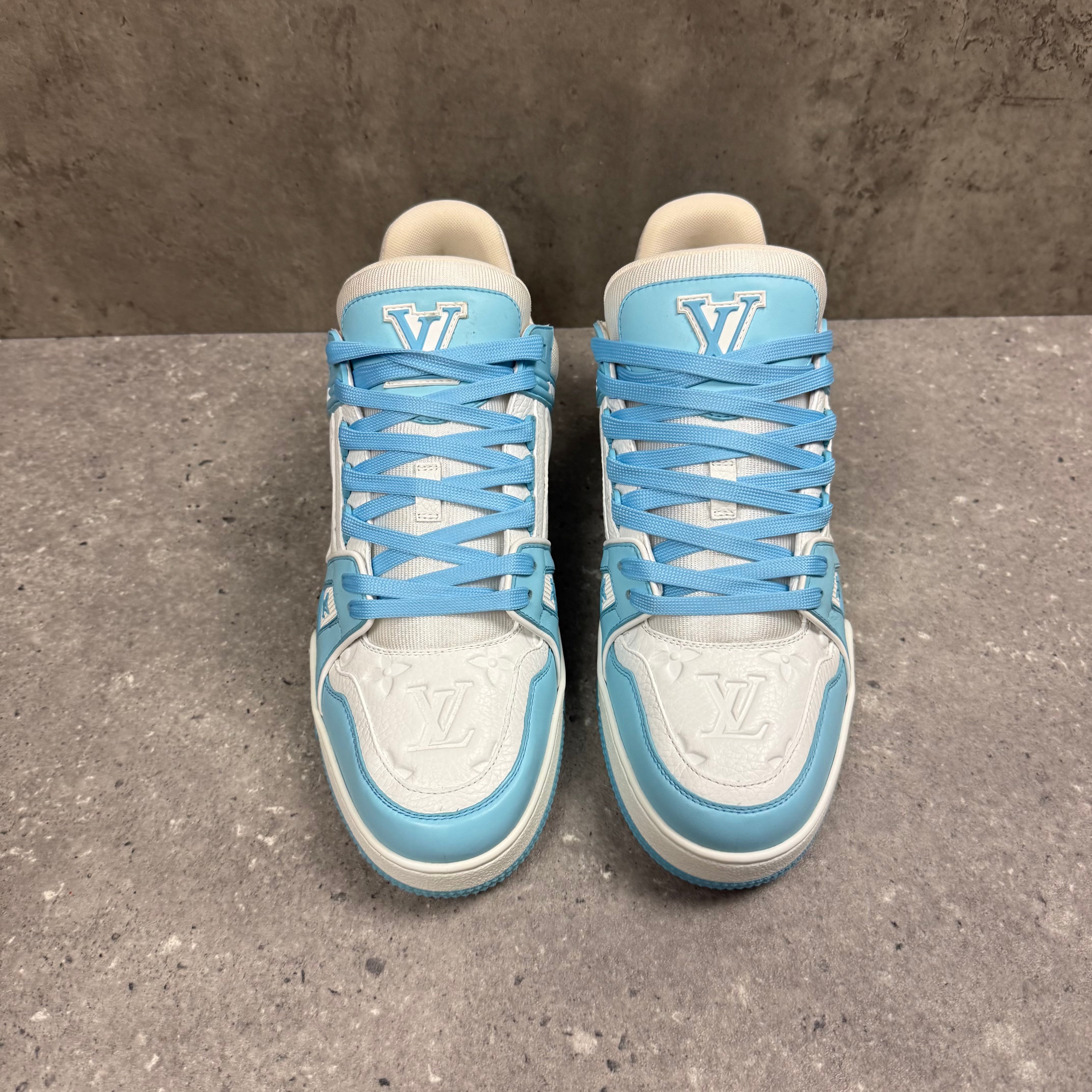LOUIS VUITTON BLUE TRAINERS - EU41.5 (FITS UK 8.5)