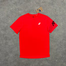 ASICS ICON T-SHIRT & SHORT SET - FLASH RED / BLACK