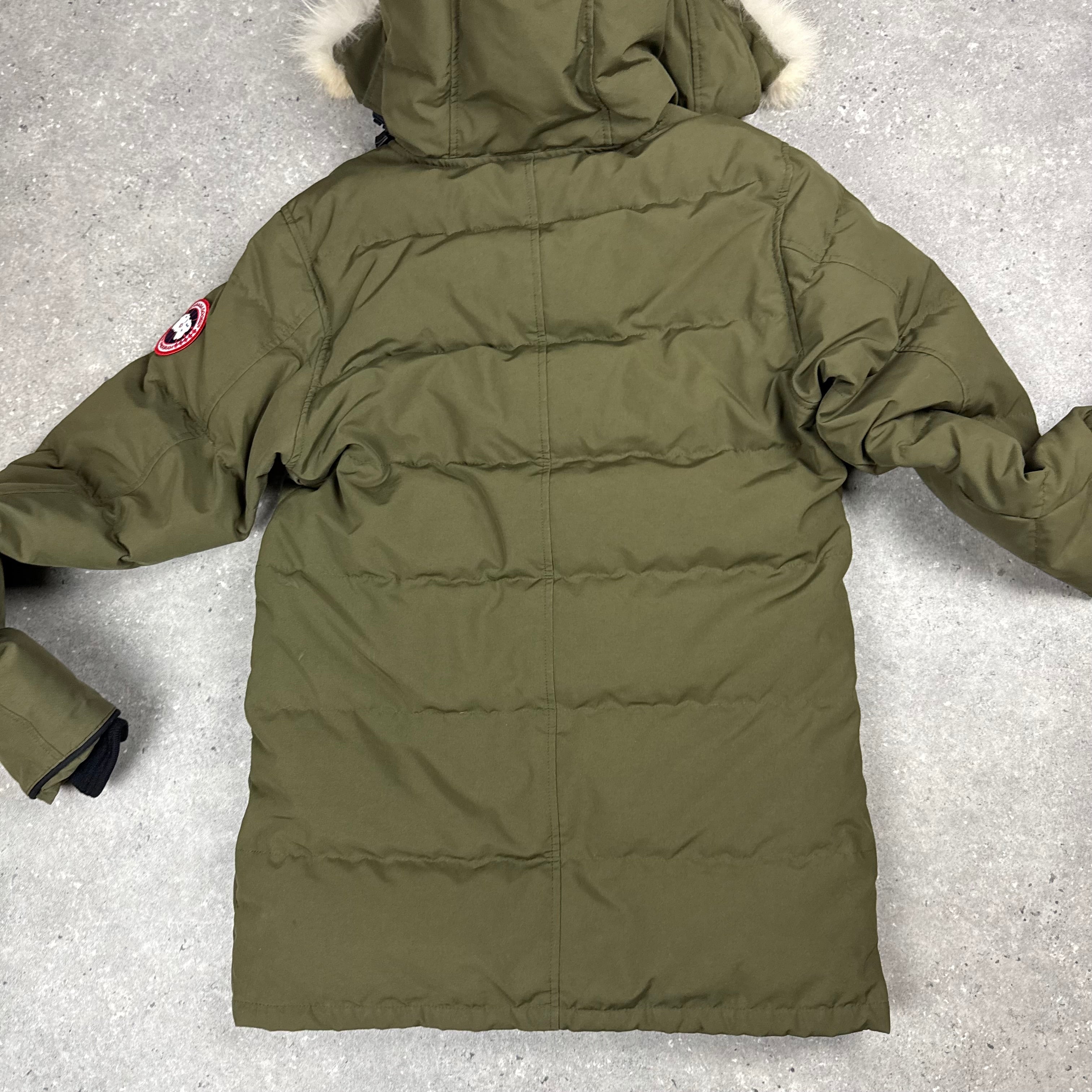CANADA GOOSE CARSON PARKA MILITARY GREEN  - (S)