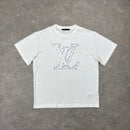 LOUIS VUITTON STITCH PRINT T-SHIRT - (L)