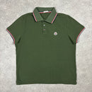 MONCLER POLO KHAKI - (FITS L)