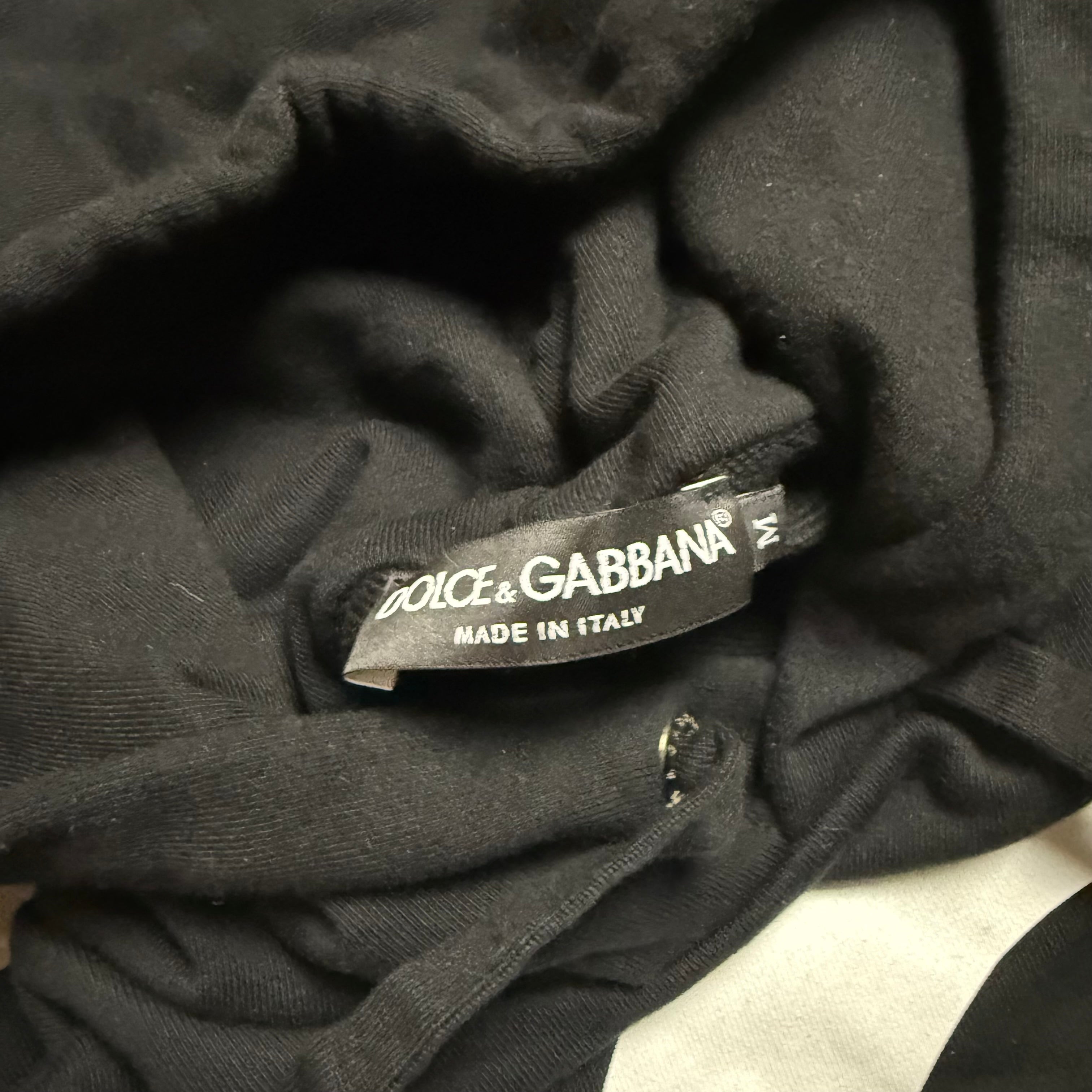 DOLCE & GABBANA DG HOODIE BLACK - (M)