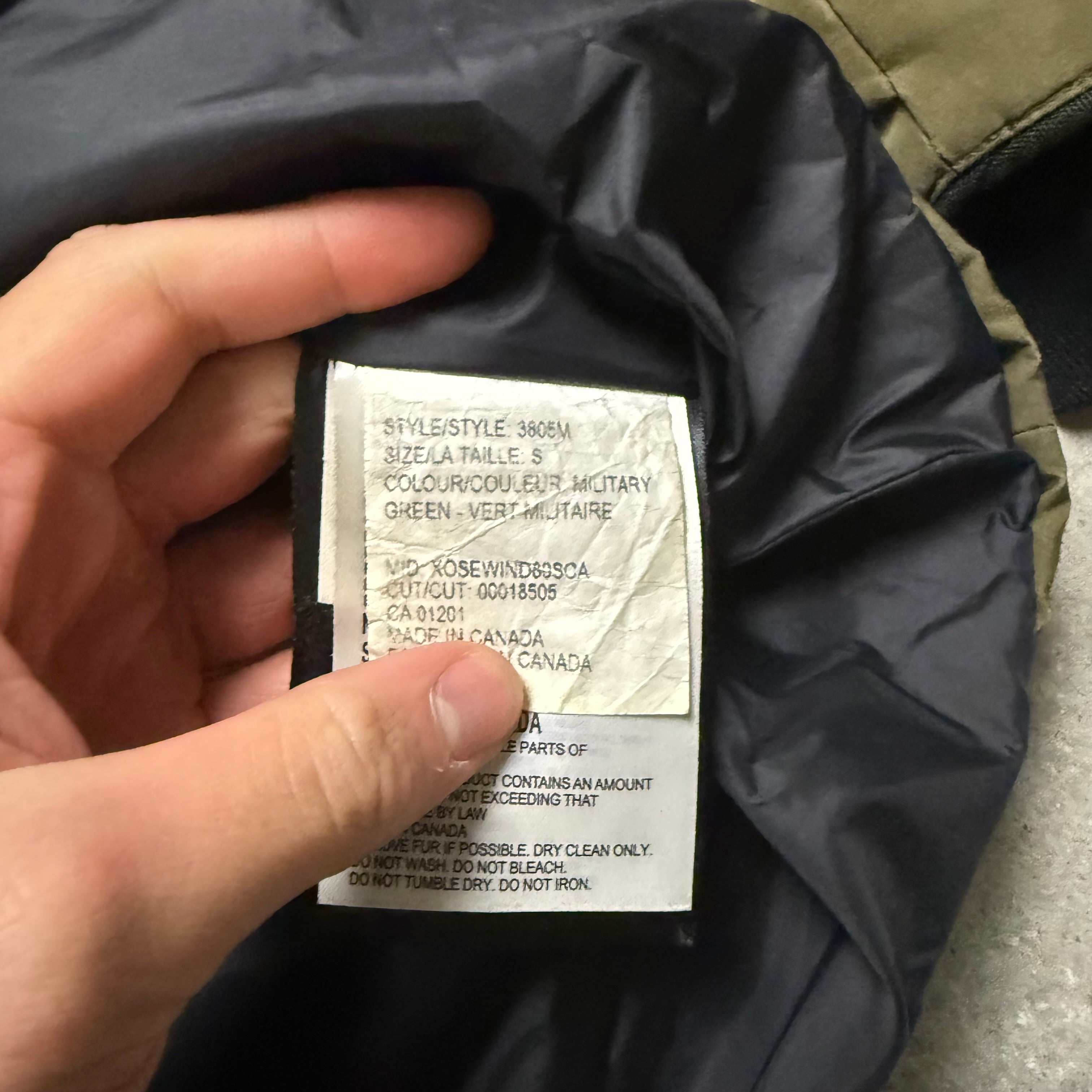 CANADA GOOSE CARSON PARKA MILITARY GREEN  - (S)