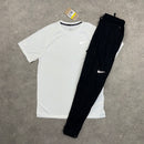 Nike ADV STRIDE T-SHIRT & PANT SET - WHITE/BLACK