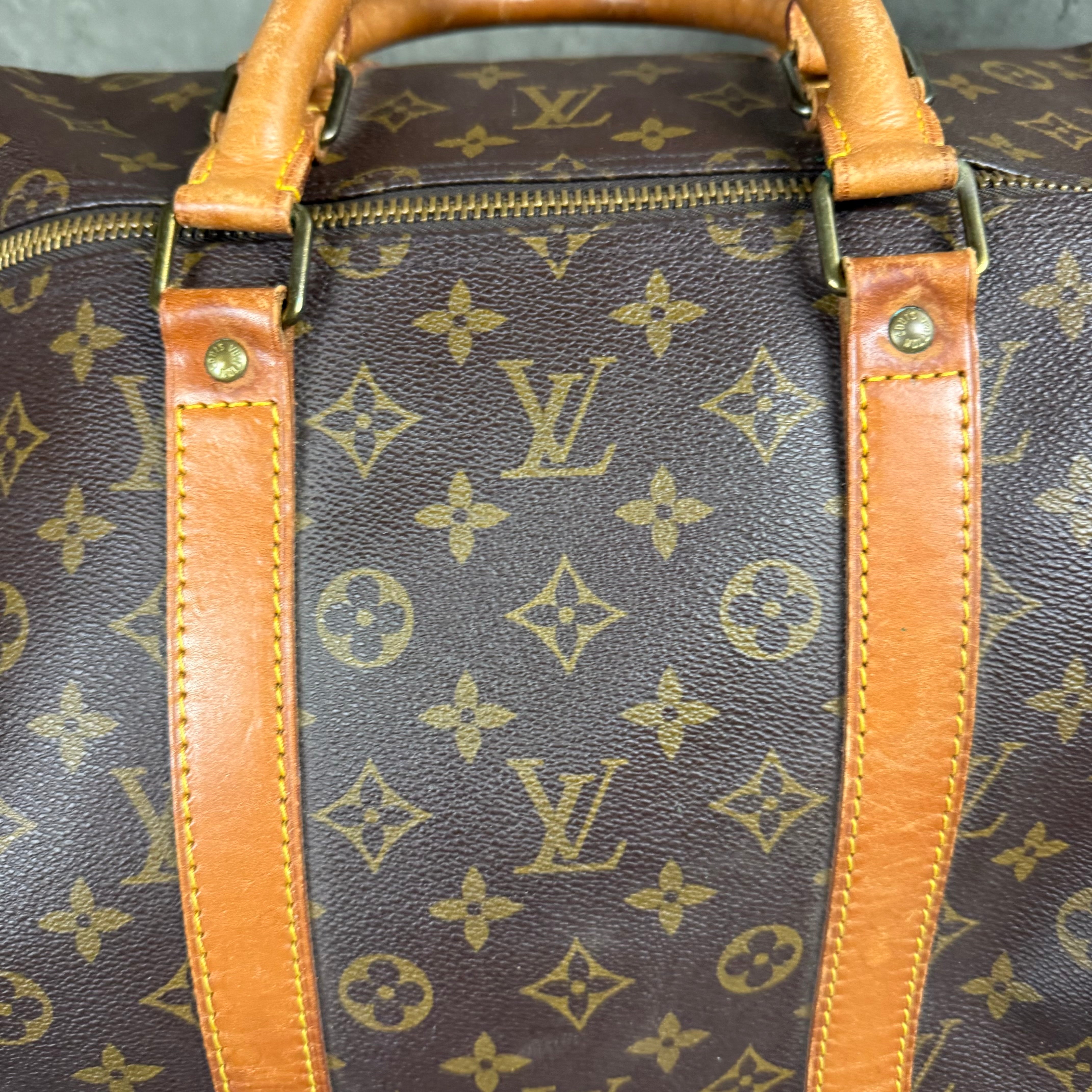 LOUIS VUITTON KEEPALL 55 DUFFLE BAG - BROWN MONOGRAM