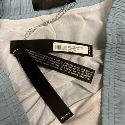 AMIRI DUSTY BLUE SWIM SHORTS - (XL)