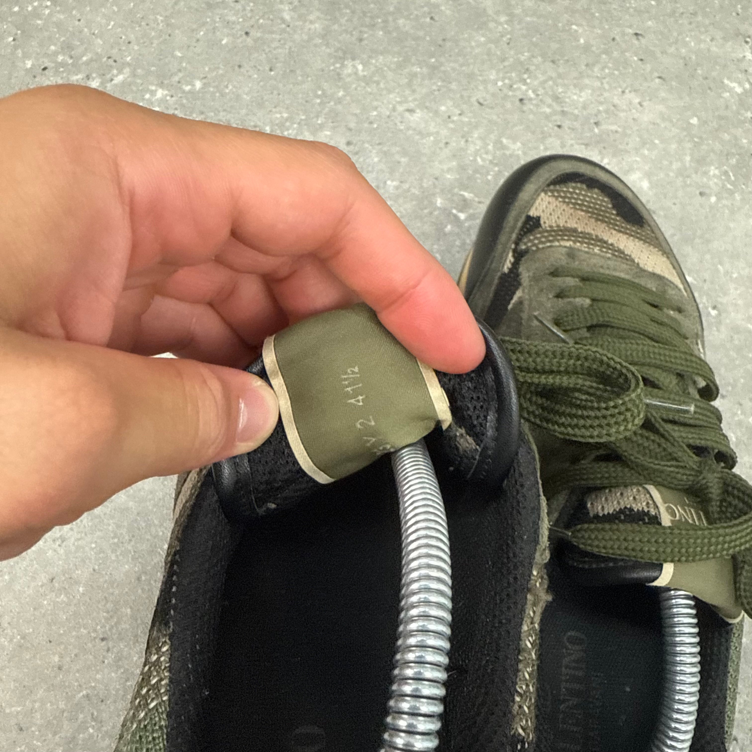 VALENTINO ROCKRUNNER KHAKI - (EU41.5 / UK7.5)