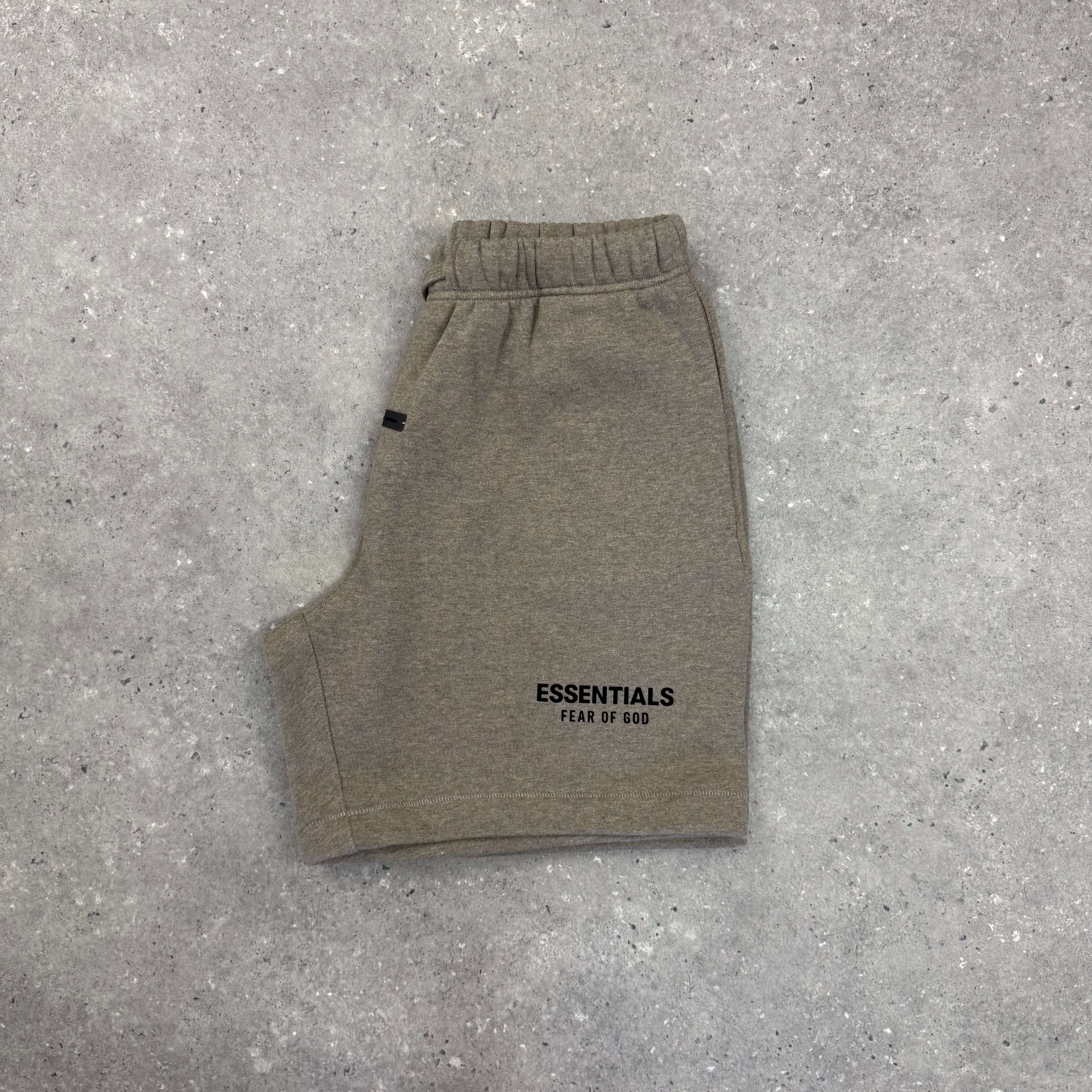 ESSENTIALS SS25 SHORTS - HEATHER GREY