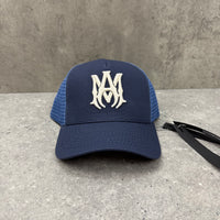 AMIRI MA LOGO TRUCKER CAP - NAVY