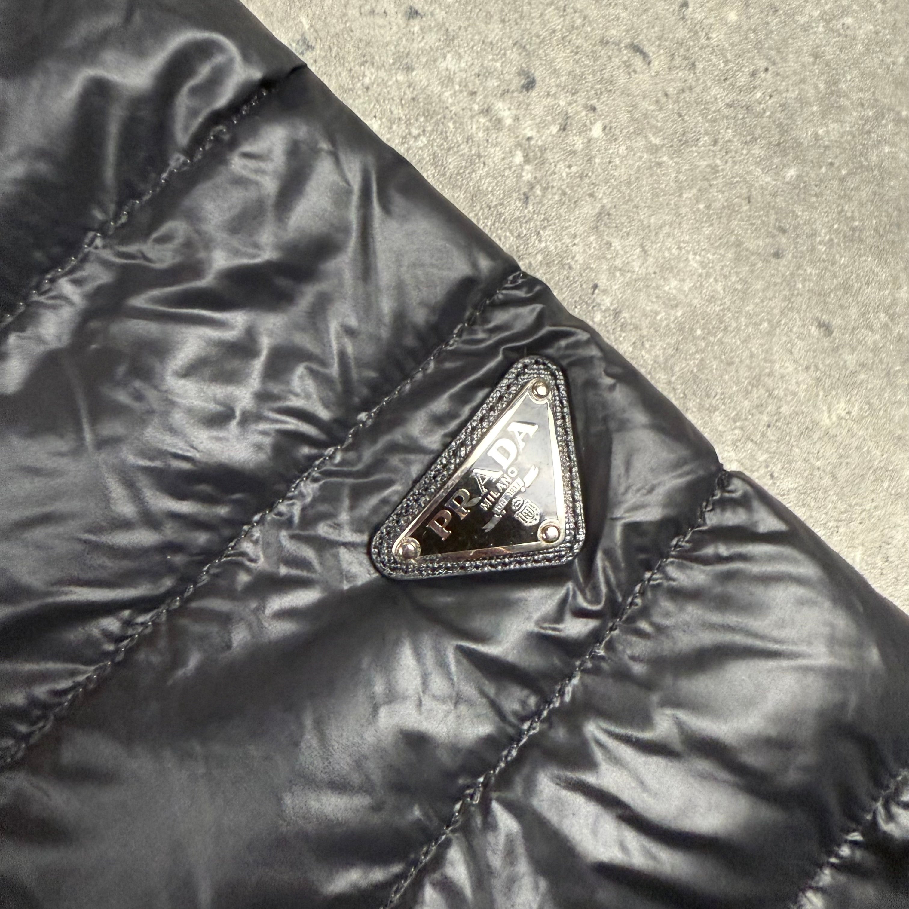 PRADA NYLON JACKET BLACK - 48 (S/M)