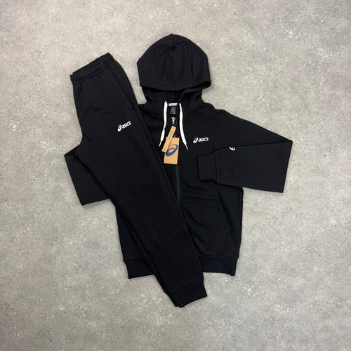 ASICS FLEECE CLUB TRACKSUIT - BLACK