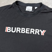 BURBERRY LOGO T-SHIRT BLACK - (M)
