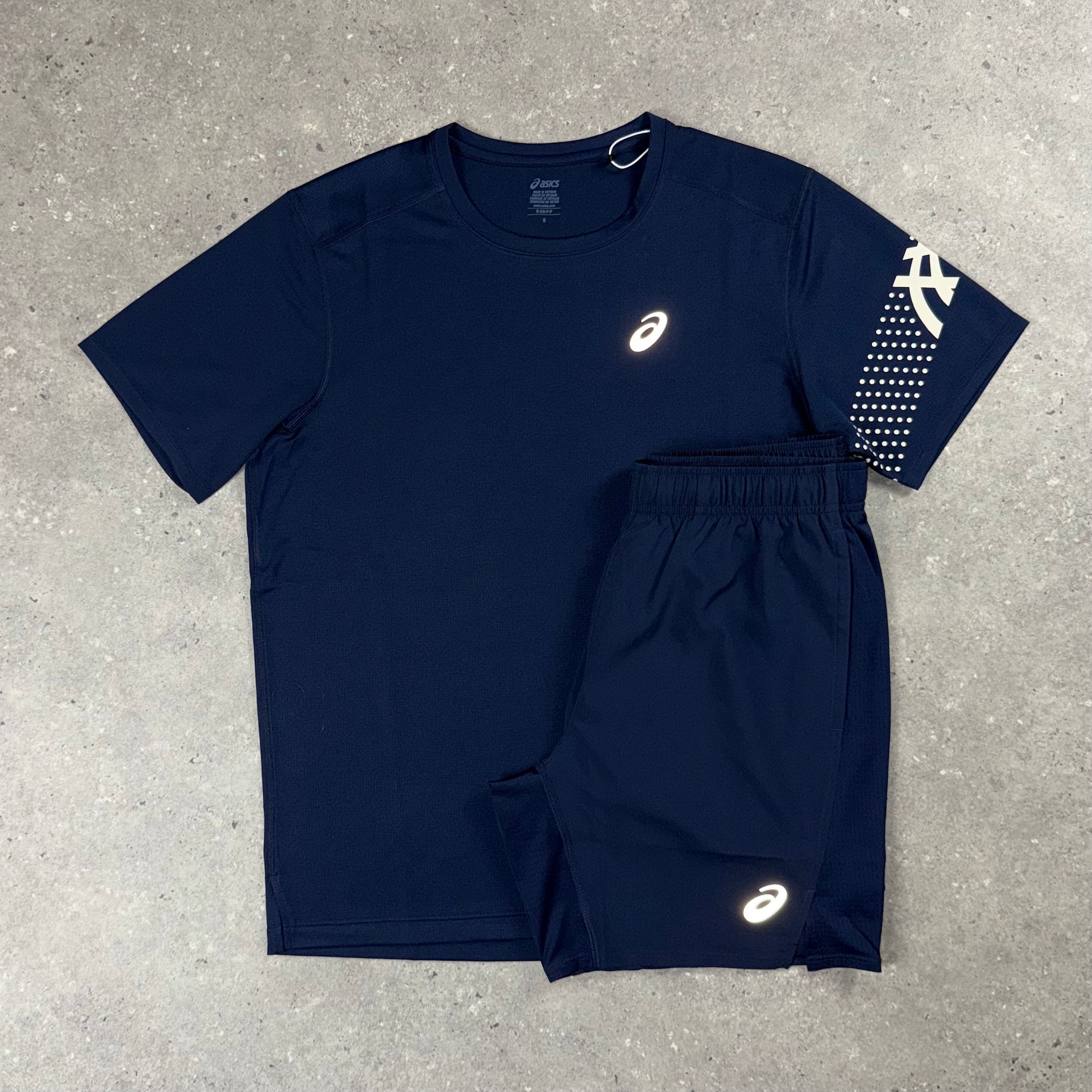 ASICS ICON T-SHIRT & 7" SHORT SET - NAVY