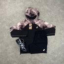 ASICS REFLECTIVE WINDRUNNER JACKET & CORE SHORT SET - BLACK