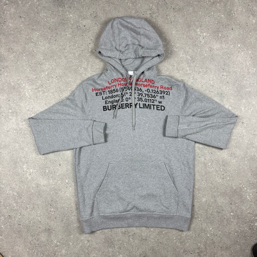 BURBERRY GREY HOODIE - (M)